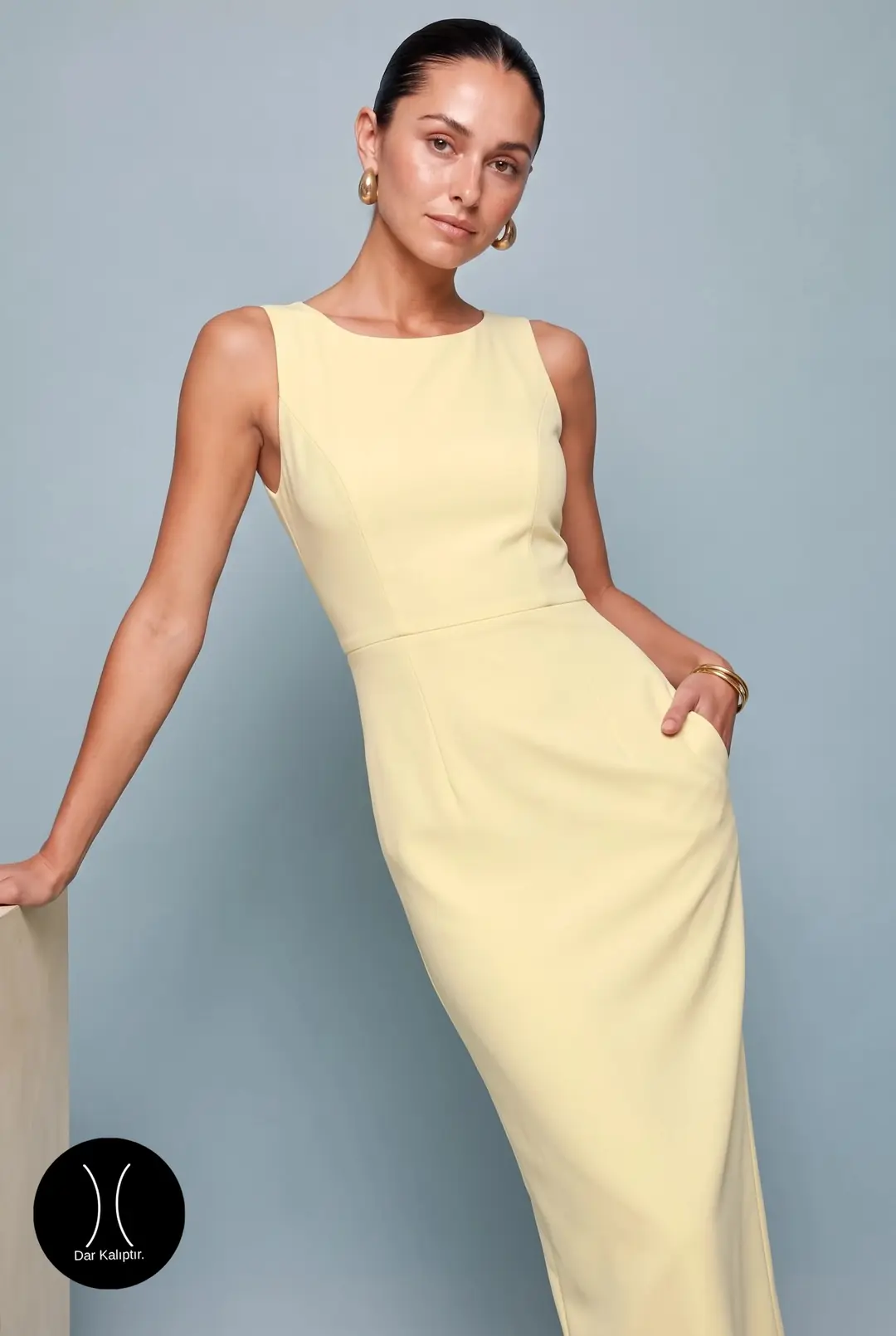 Donna Elbise Sarı